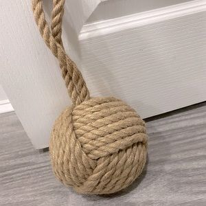Rope door stop.